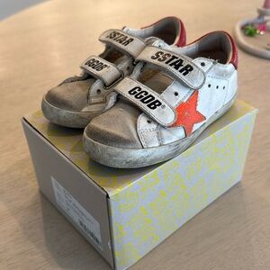 toddler golden goose sneakers velcro size 26